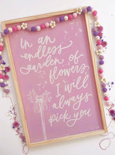 Load image into Gallery viewer, I will always pick you- dandelion