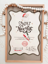 Load image into Gallery viewer, Santa’s Nice List Certificate