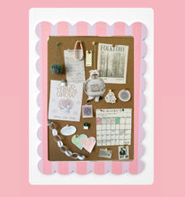 Load image into Gallery viewer, Scallop Frame Cork Board