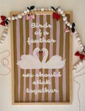 Load image into Gallery viewer, Birds of a feather- green/ lavender