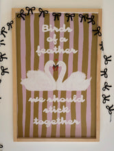 Load image into Gallery viewer, Birds of a feather- green/ lavender