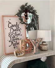 Load image into Gallery viewer, Candy Canes and silver lanes aglow