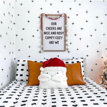 Load image into Gallery viewer, Our Cheeks are Nice & Rosy- cream & black