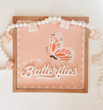 Load image into Gallery viewer, You give me butterflies- Pink Scallop- collab with ThreadMamaStory