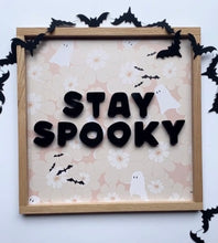 Load image into Gallery viewer, Stay Spooky- pink floral w/ bats - Collab with Threadmamastory