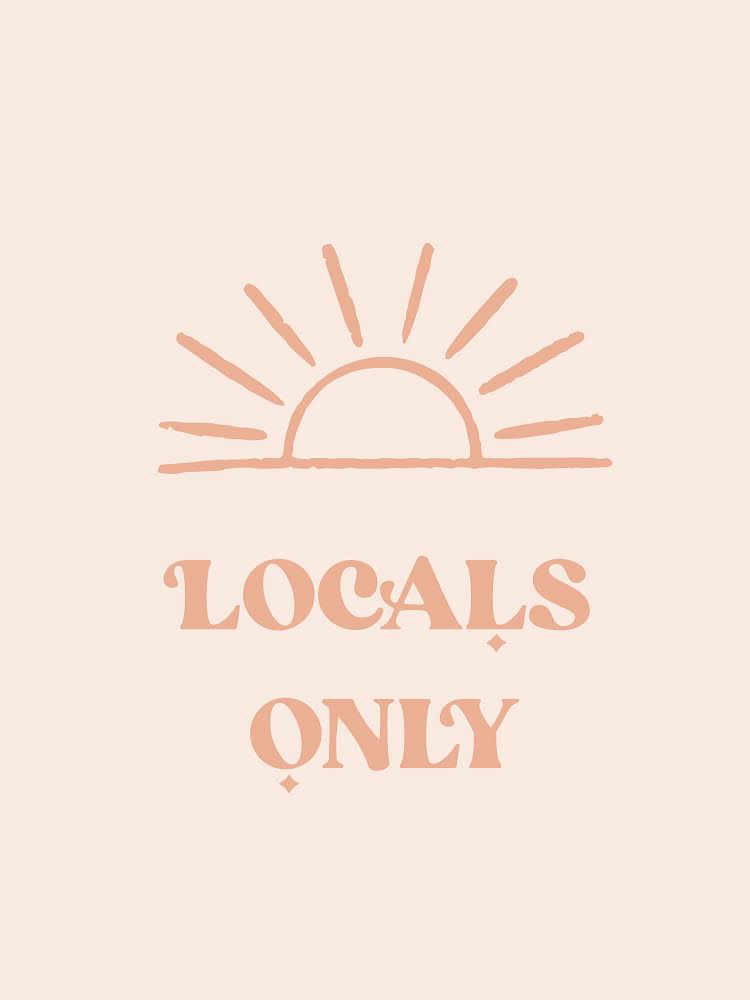 Locals Only- 19.5x30 Pink - Olive & Eve Co + 4tinyarrows Collab