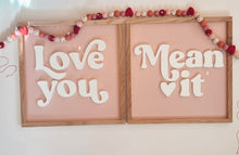 Load image into Gallery viewer, Love you, Mean It- light peachy/pink ( sold as a pair)
