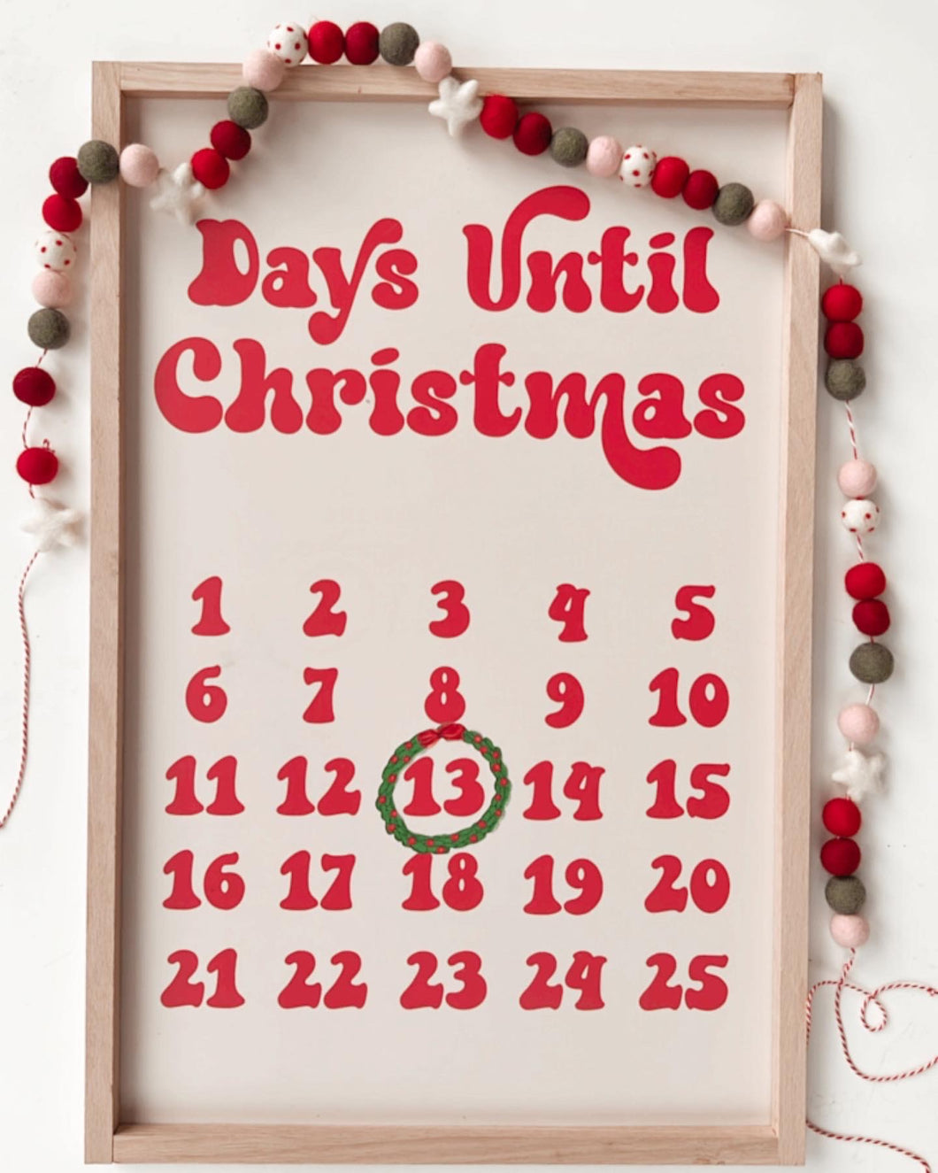 Days until Christmas-red