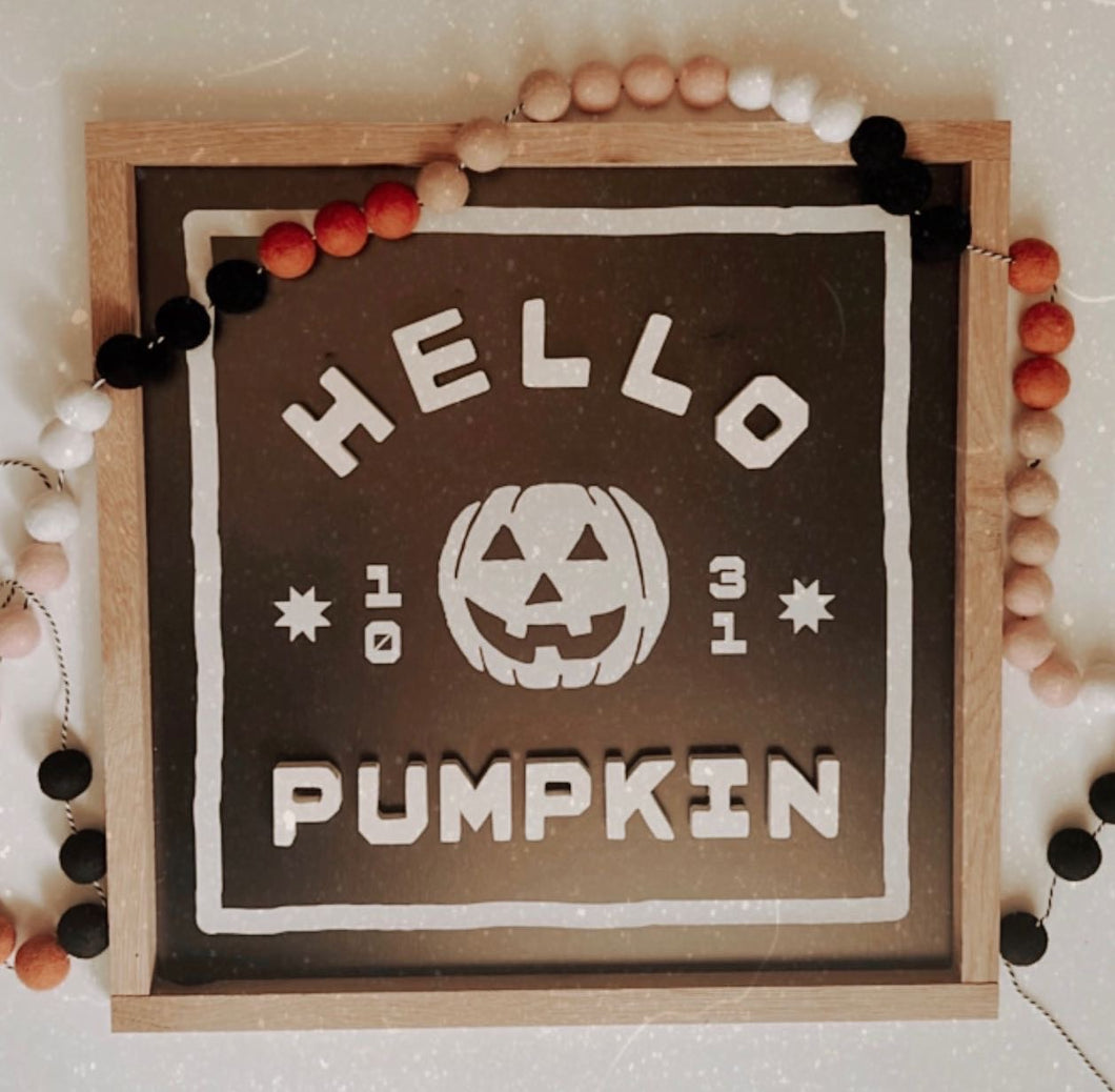 Hello Pumpkin- Black