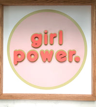 Load image into Gallery viewer, Girl Power- Coral Letters
