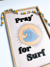 Load image into Gallery viewer, Pray for Surf- blue wave
