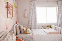 Load image into Gallery viewer, Tiny Girl Gang collab with Jean and June -White Cutout Letters, Coral Heart