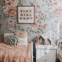 Load image into Gallery viewer, Tiny Girl Gang collab with Jean and June - metallic gold cutout letters, gold heart