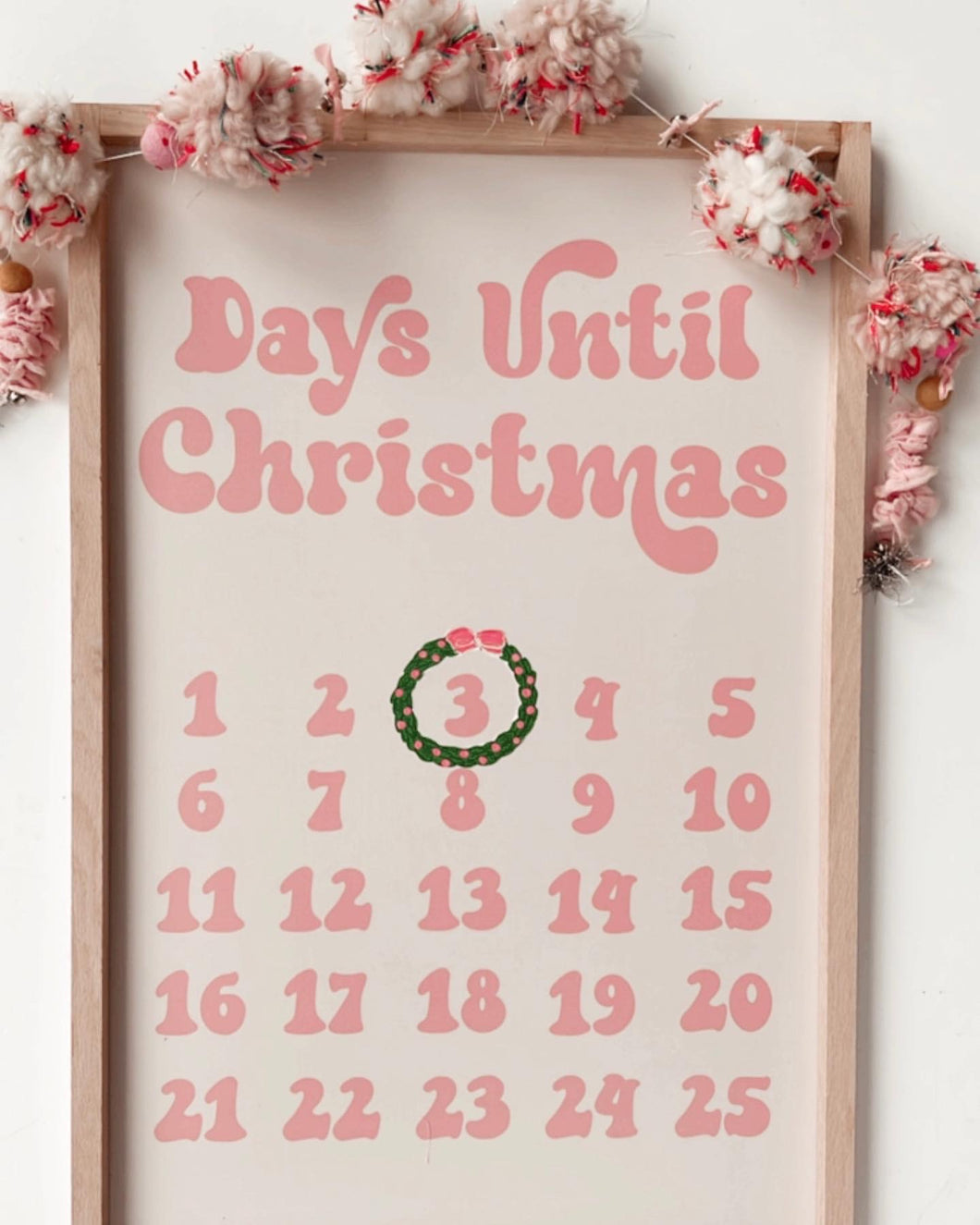 Days until Christmas-pink