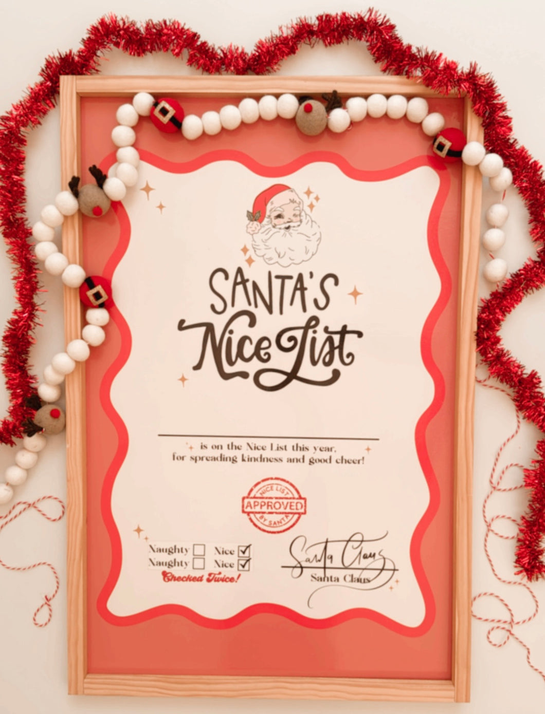 Santa’s Nice List Certificate