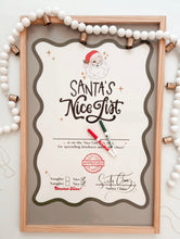 Load image into Gallery viewer, Santa’s Nice List Certificate
