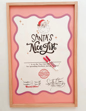 Load image into Gallery viewer, Santa’s Nice List Certificate
