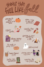Load image into Gallery viewer, Things that feel like fall

