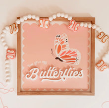 Load image into Gallery viewer, You give me butterflies- Pink Scallop- collab with ThreadMamaStory
