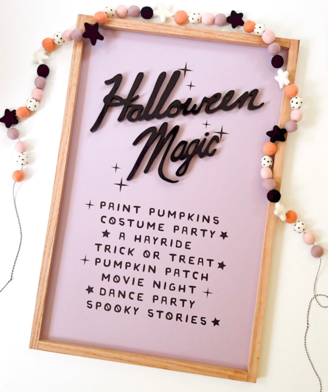 Halloween Magic- bucket list sign