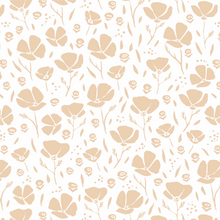 Load image into Gallery viewer, Poppies in Tan- designed by Juliet Meeks
